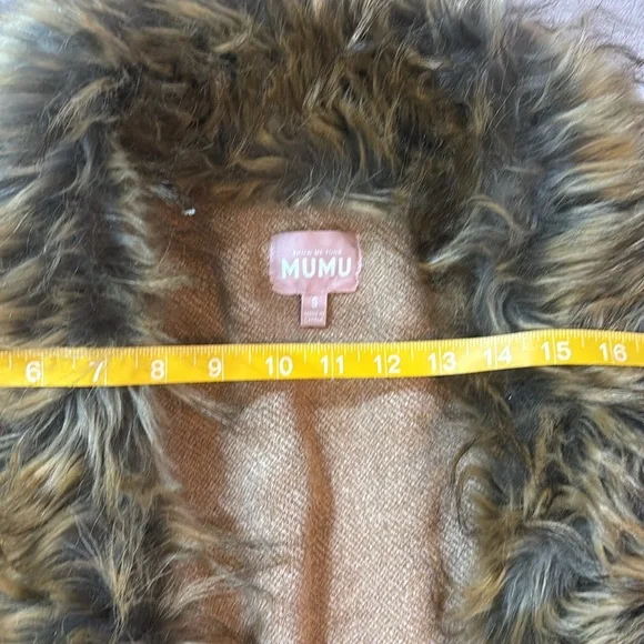 MUMU thick Fur Lining Long Coat Open Front  All adult items 5 for 35$ SALE - Picture 2 of 5